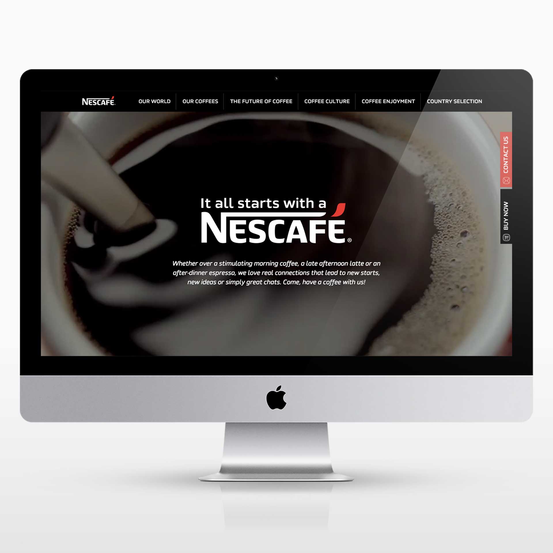 新的雀巢官網,全面採用 Tumblr 架構設計