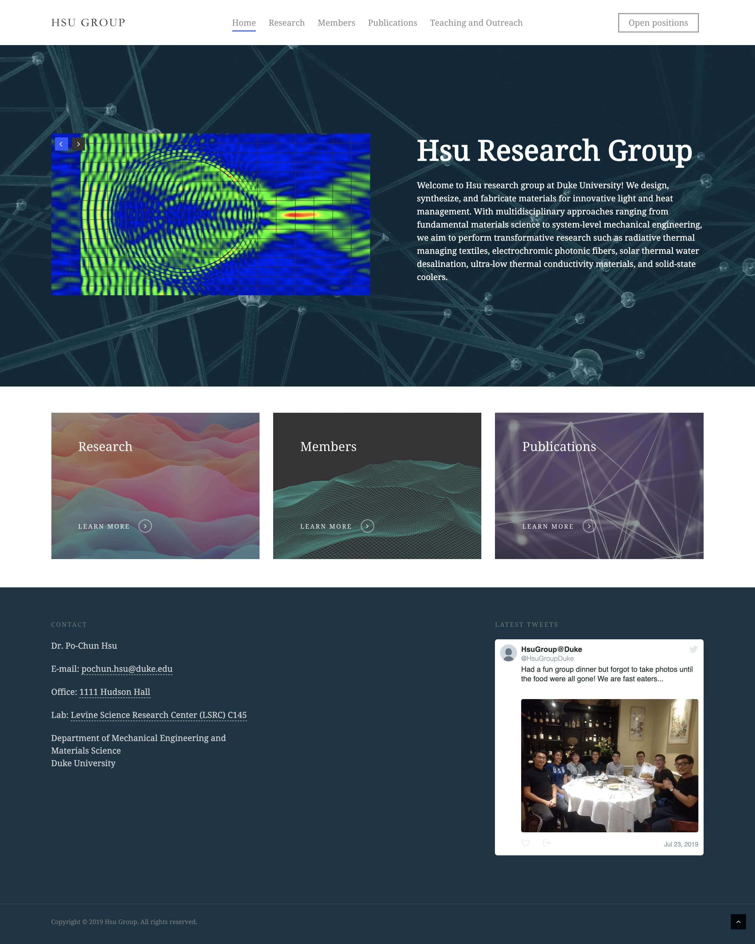 杜克大學教授實驗室